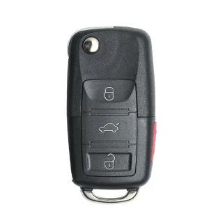 KEYDIY - VW Style - 4-Button Flip Key Blank - Black (KD-B01-3+1)